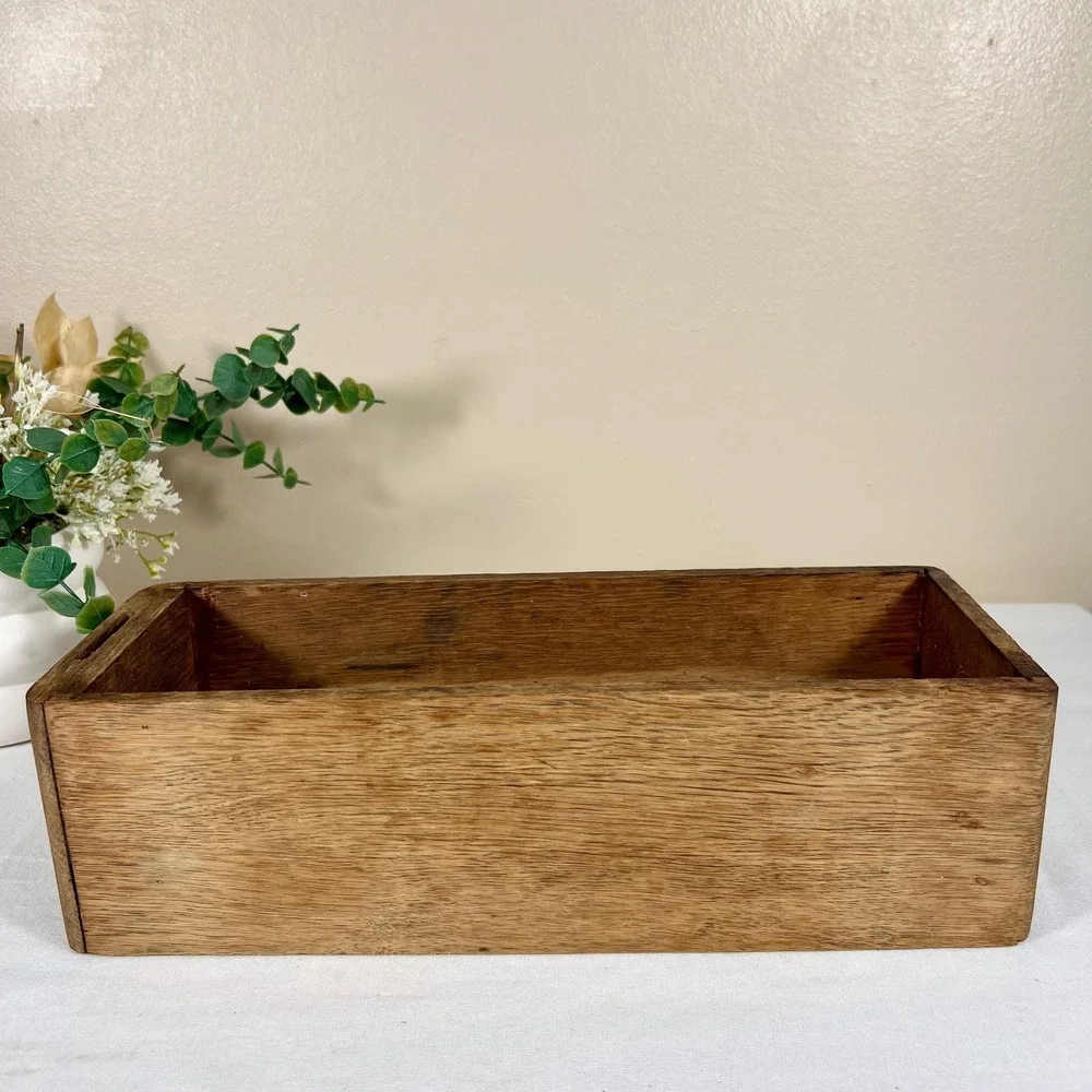 Old Antique Wooden Sewing Machine Drawer | Trinket Box | Recipe Box